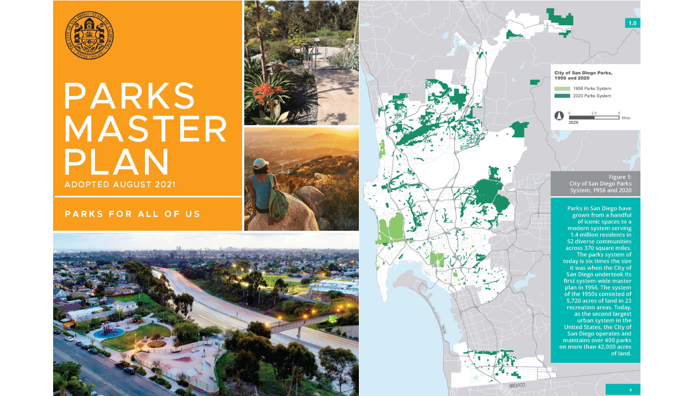 City Of San Diego Parks Master Plan San Diego Chapter American 